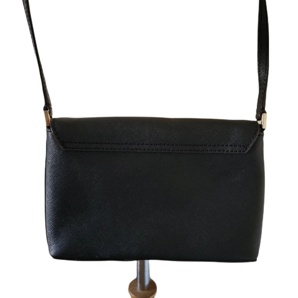 kate spade Newbury Saffiano Black Turn Lock Crossbody‎ Bag